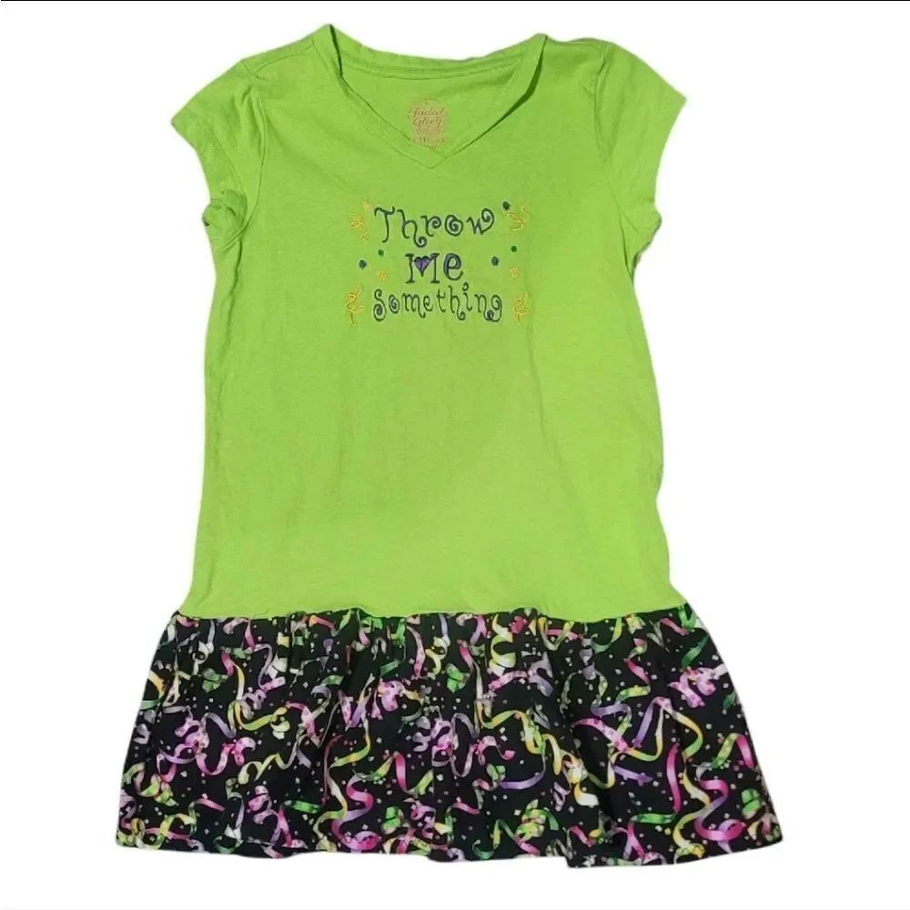 Embroidered Mardi Gras dress 6/ 6x